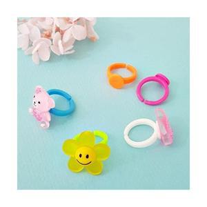 컬러 반지대 어린이 유아 색깔 컬러 반지 만들기 diy 재료 플라스틱반지 키즈링