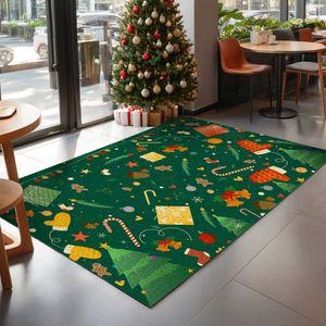 크리스마스 발매트 카페 현관 50x80cm 인테리어