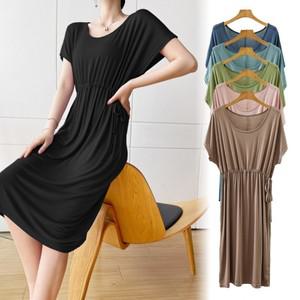 엘리몬드  여자 여름 모달 반팔 캐주얼 원피스 임부복 등원룩 홈웨어원피스 빅사이즈