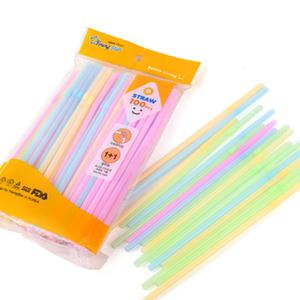 100P 구부러지는 빨대 음료용 플라스틱 주름 스트로우