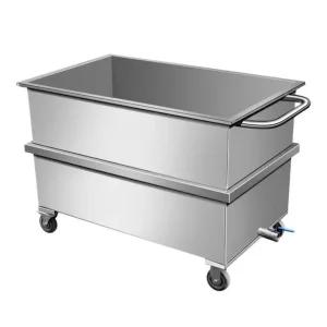 스텐통 대형 이동식 육수용 물탱크 사각 야외 공장