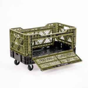 [빅앤트]90리터 앞문오픈형 폴딩 박스 탈부착 바퀴 세트