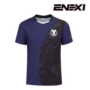 [에넥시] 남성 기능성 반팔티셔츠 퍼플 ST01M07 (배드민턴 볼링 탁구 헬스 등