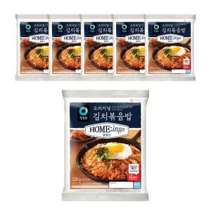[소비기한 임박] 청정원 호밍스 김치볶음밥 220g, 6개