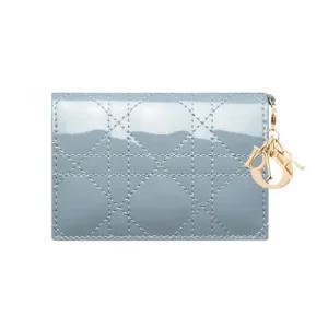 디올 Lady Dior Bloom 카드 지갑 클라우드 블루 S0011OVRBM81B