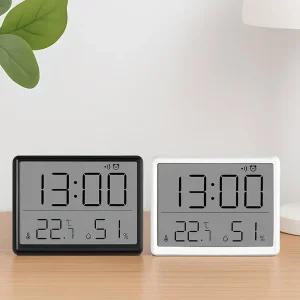 레토 온습도 탁상시계 자석부착 디지털 무소음 책상 알람시계