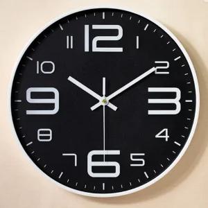 심플한 거실 공부방 작업실 아날로그 무소음 벽시계/엔틱/빈티지/세련/감각/조용/자동/배터리/가정용