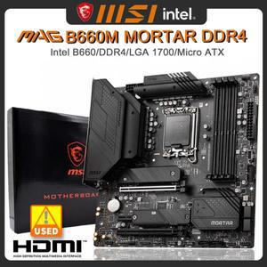 MSI MAG B660 마더보드, B660M 절구통 DDR4 마더보드, LGA 1700 PCI-E 4.0, USB 3.2 지지대, 12 세대 CPU,