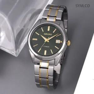 [세이코] SUR377P1 사파이어 클래식 정장 그린 콤비 티타늄 남자 메탈 손목시계 c