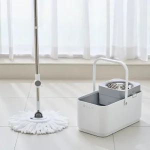 OLLY 올리 퀵스핀 물걸레 스핀걸레 탈수통 물청소 밀대 회전밀대 통돌이청소 짤순이 마대 극세사 OLSM26W