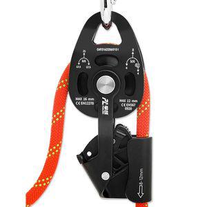 등산 도르래 클라이머 등강기 레드 도구 짚라인 빨간색 블랙