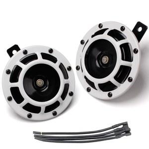 트럭 임프레자 WRX용 12V 트윈 혼 슈퍼 톤 자동차 경적 자동차용 전기 달팽이 오토바이 스바루 자동차 기차용 대체 전자 부품 흰색