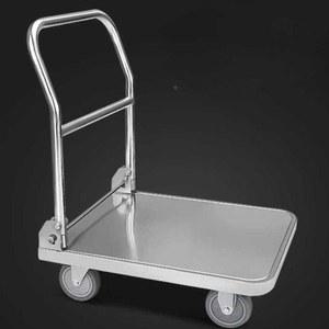 스텐 SUS 대차 카트 구르마 클린룸용 작업장 회전 고무 수레 3 0인치 바이루트 손수레