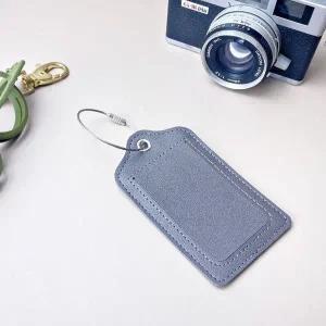 TC 가죽 골프네임택 심플 골프백 캐리어택 그레이 (WFJ96QJ)