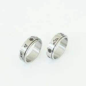 [벨가] 써지컬스틸 기상 회전 반지