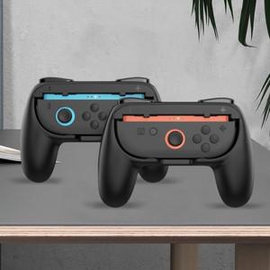 닌텐도 스위치 2 조이콘용 레이싱 스티어링 휠 및 핸드 그립 4개 ABS 스탠드 홀더 게임 케이스