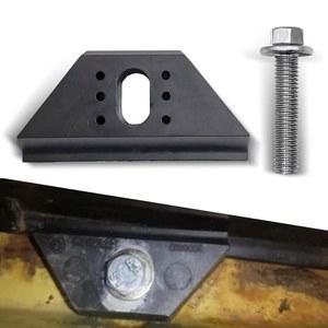 Ajxn 1팩 자동차 전원 공급 장치 브래킷 방수 내구성 금속 재료 M6 나사가 있는 수리 장비 대부분의 자동차를 위한 범용 차량 에너지 고정 액세서리 블랙