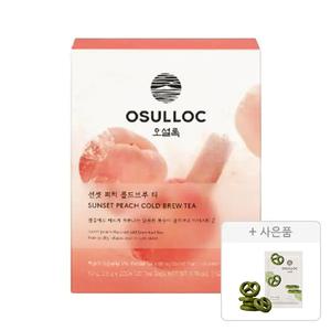 오설록 선셋 피치 콜드브루 티 50g(2.5g, 20입), 1개+증정(말차프레첼11g, 1개)