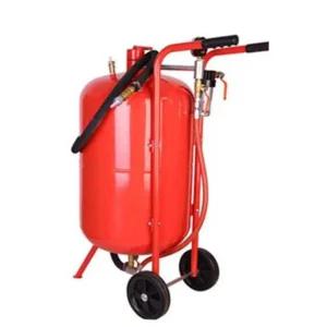 이동식 샌드 블라스트 노즐 압축기 탱크식 모래 공압