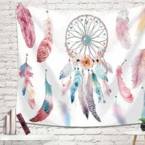 [아우트]핑크 깃털 2호 가림막(특대)200X150