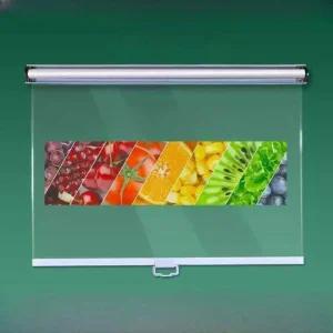 업소용 냉장고 롤스크린 투명 쇼케이스 블라인드커튼