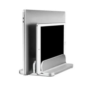 더블 버티칼 메탈릭 노트북 꽂이 거치대 태블릿PC  갤럭시탭 랩탑 홀더