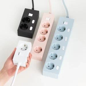 파워존 국산 웨이브 멀티탭 2구 3구 4구 5구 6구 개별스위치 자동소화 멀티콘센트 통합 연장선