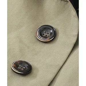 패션스타트 자켓 트렌치 코트단추 20mm 4개입 투톤 다크브라운