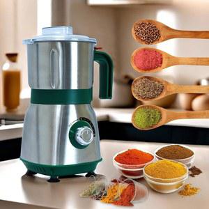 주방용 곡물 그라인더, 전기 향신료 그라인더에는 3개의 탈착식 스테인리스 칼날, 향신료, 커피 원두, 곡물, 견과류를 갈기에 적합한 500w 허브 그라인더가 포함되어 있습니다.
