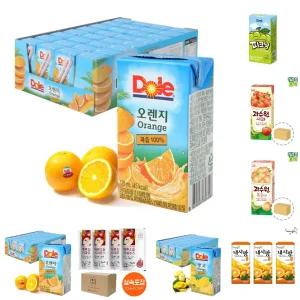 Dole 오렌지 주스 120ml X 32팩/쥬스/팩쥬스/아기/팩주스/과일즙/어린이/업소용/음료/과채/음료수/미니