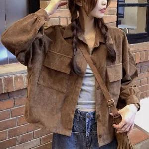 데보라 코듀로이 스트링 자켓_F4170