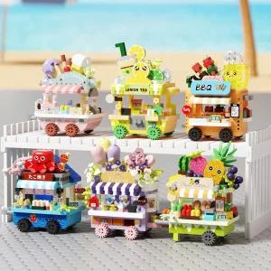 나노블럭 미니 푸드트럭 6종 세트 2135조각(PCS)