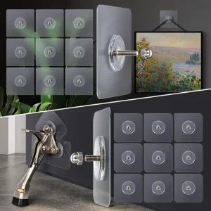 무타공스티커 10P 접착식후크 고정고리 액자걸이 부착/후크/벽부착/탈부착/무타공/첩착식/다용도/부착식