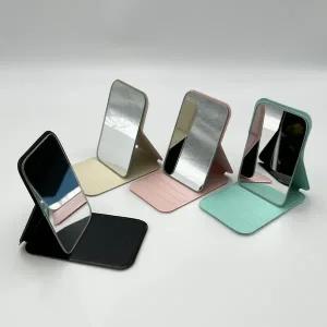 미니 스탠드 거울 휴대용 접이식 사각 손거울 1P