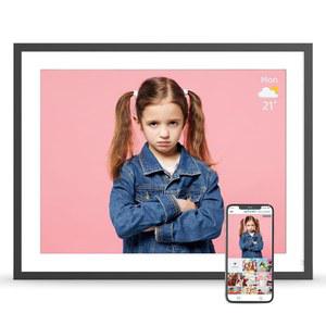 [미국배송] 앱 디지털 사진 앨범 대형 액자 - 16.2인치 32GB 스마트 디스플레이 모션 센서 자동 회전 이메일 앱을 통한 공유 무료 클라우드 벽걸이 크리스마스 여성 선물