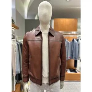 [갤러리아] [타임월드]바쏘 봄가을 램스킨 블루종 트러커 블랙남성 가죽점퍼 BSY3UA11ABI