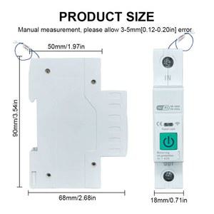 TUYA 1 63A 1P WIFI 스마트 스위치 에너지 미터 회로 차단기 전압 전류 보호 릴레이 제어 DS-L5