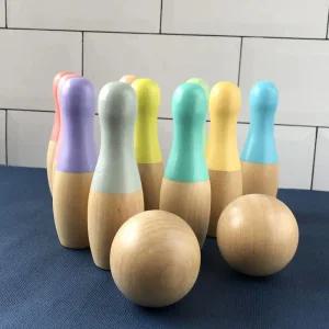 볼링 핀 놀이 게임 운동회 교구 세트 미니 소형