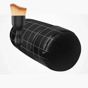 자동차 목쿠션 목베개 차량용 넥쿠션 목받침대 블랙 다용도 먼지 브러쉬 세트