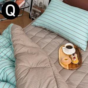 고품질 퀸 차렵이불 마크 마이크로 패드세트 민트 (WFJQZOP)