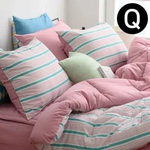 고품질 퀸 마이크로 차렵이불 패드세트 나나 핑크 (WFJQZP7)