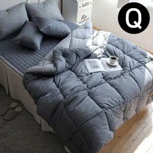 고품질 퀸 밴딩 엘레나 마이크로 차렵이불 네이비 (WFJQZWR)