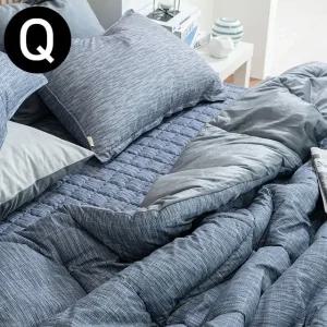 고품질 차렵이불 퀸 엘레나 네이비 패드세트 (WFJR02N)