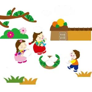 [아우트]추석 송편 펠트지 가을 펠트소품