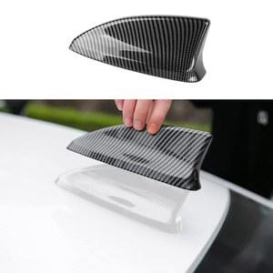 11세대 시빅 액세서리용 안테나 토퍼 차량용 샤크 핀 커버 외장 장식, 2022 2023 2024 2025 2026 - 탄소 섬유 그레인