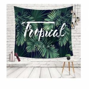 패브릭 커튼 가림천 가림막 바나나잎 바란스 (3NtWt)