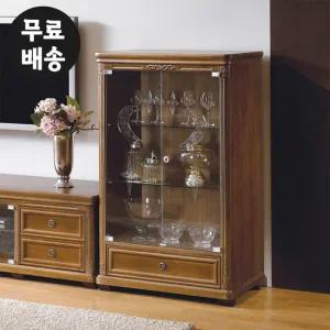 미 엔틱 장식장 유리 진열장 술 양주장 거실 위스키장