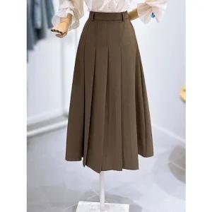 [갤러리아] [레코브]앞주름 클래식 롱스커트(LC31EXSK556X)