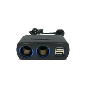 카렉스 아이팝블루라인듀얼USB 2구소켓   멀티소켓 멀티소켓 시가소켓 시거잭 차량용usb시거잭
