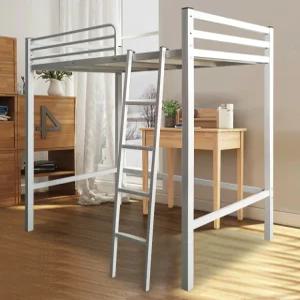 벙커침대 성인 벙커 화이트 철제 블랙